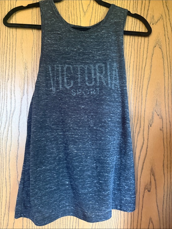 Victoria's Secret Tops - Victoria's Secret Sport Heather Charcoal Gray Racerback Tank Top
